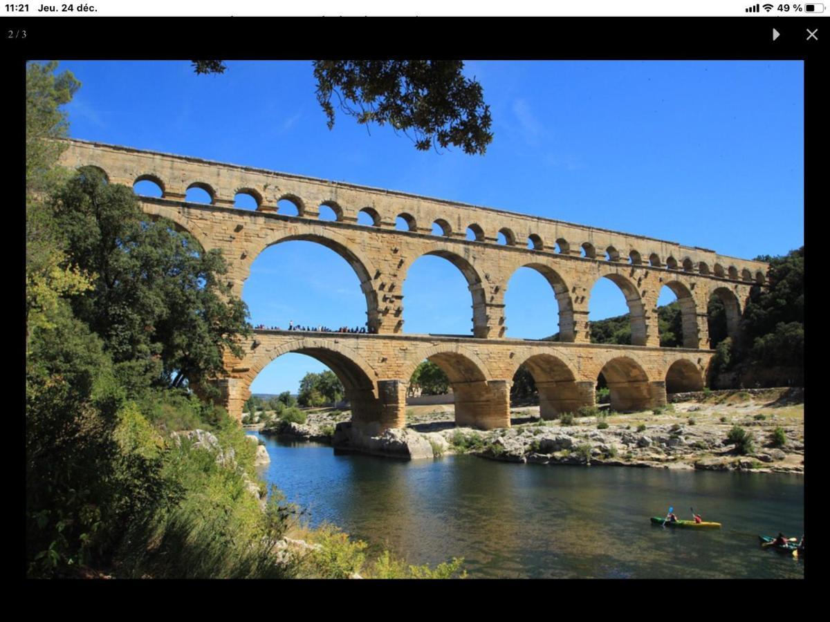 Appartement 3 Min A Pied Du Centre D'Uzes Parking Piscine Екстер'єр фото