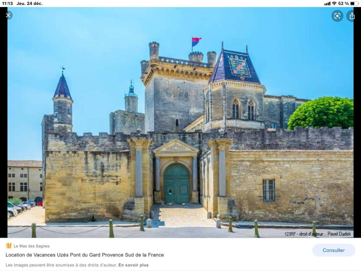 Appartement 3 Min A Pied Du Centre D'Uzes Parking Piscine Екстер'єр фото