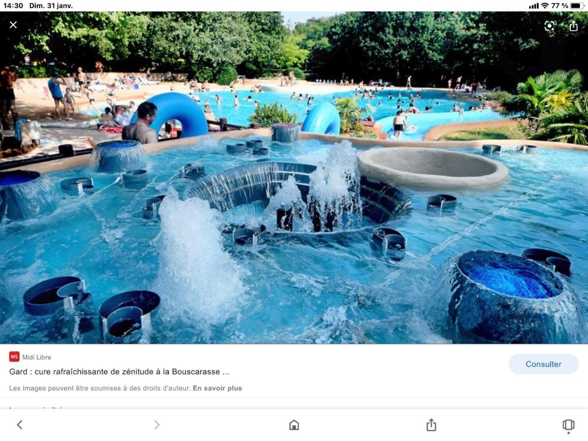 Appartement 3 Min A Pied Du Centre D'Uzes Parking Piscine Екстер'єр фото